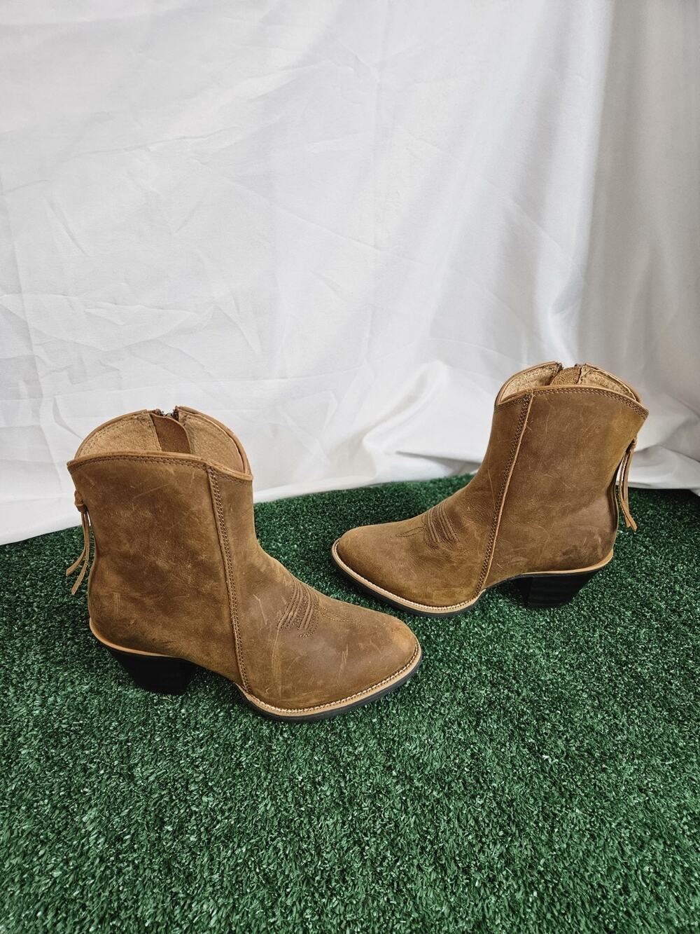 Wrangler Free Spirit Sequoia Bootie Brown KWB0009Women Size 6 B NEW COWGIRL